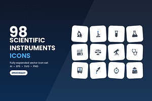 98 Scientific Instruments Icons, a Duotone Icon by Symbolic Language