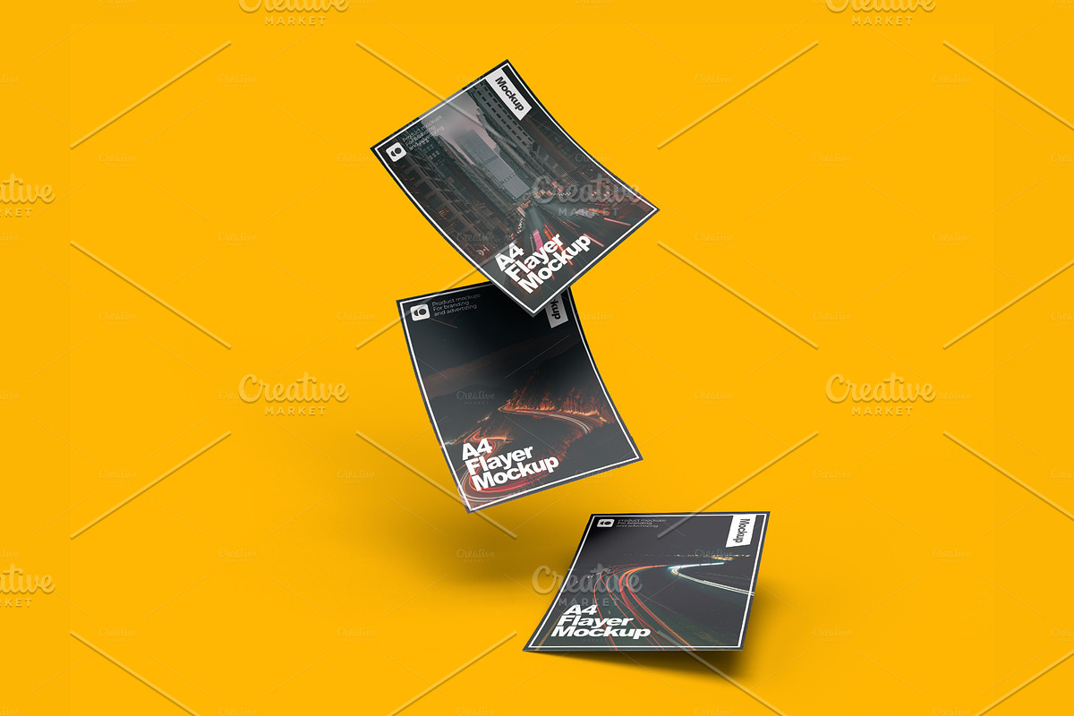 A4 Flyer Mockup, an Advertising Mockup by Aprndy85 (Photo 3 of 3)