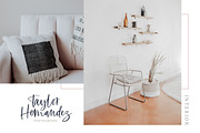 Sharon Baker - Modern Script, a Script Font by Letterhend Studio (Thumbnail 2 of 9)
