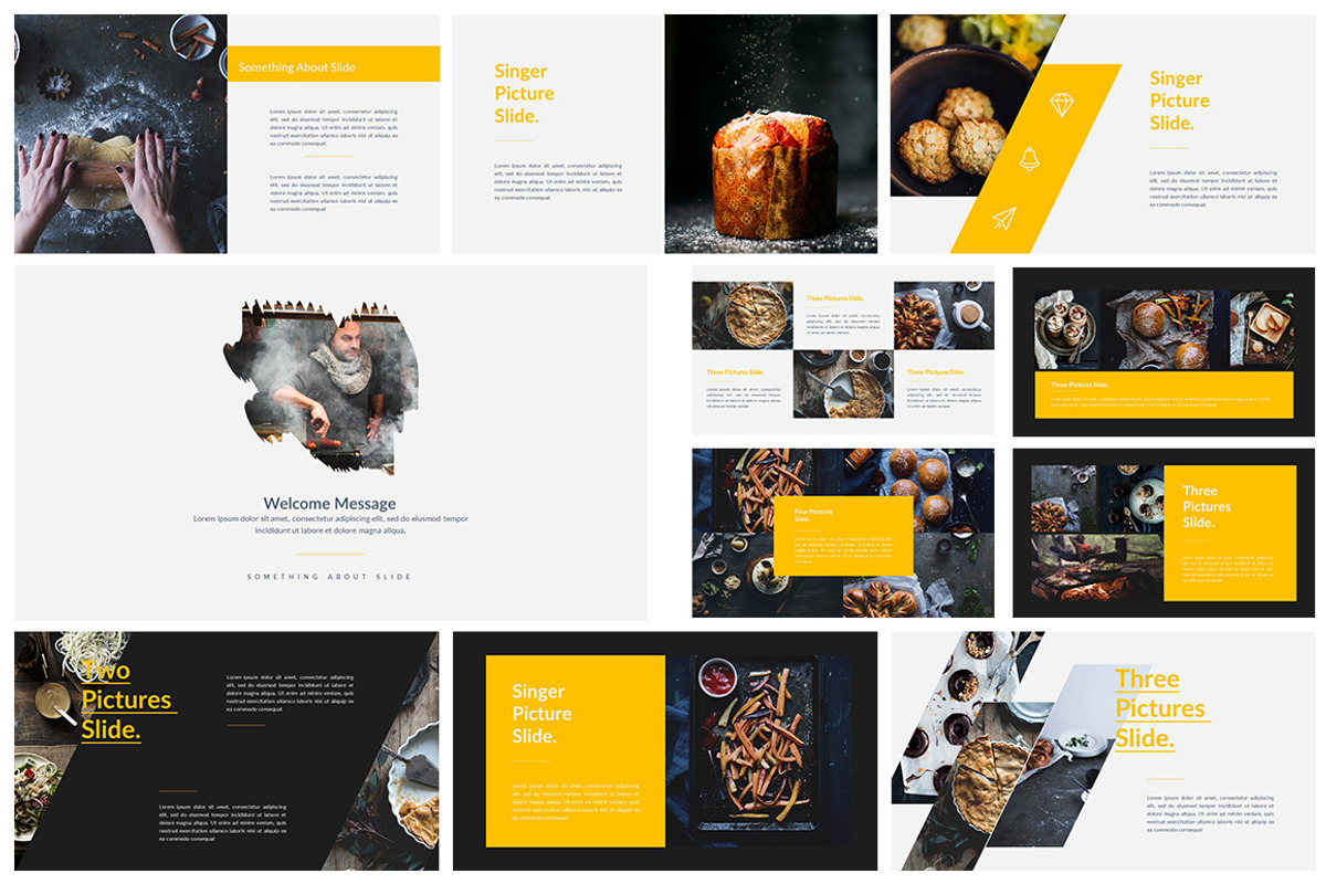 Food Powerpoint Template, a Presentation Template by One Percent Studio (Photo 1 of 7)