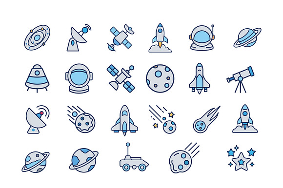 Space Exploration Vector Icons preview 2