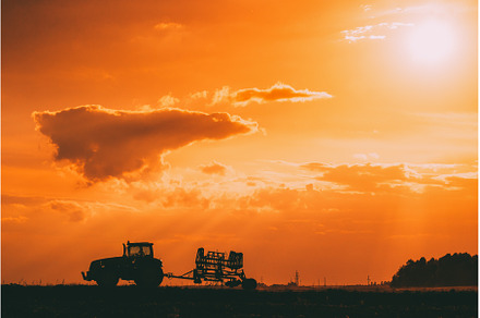 Tractor Rides On Countryside Road, a Nature Photo by Our Amazing World