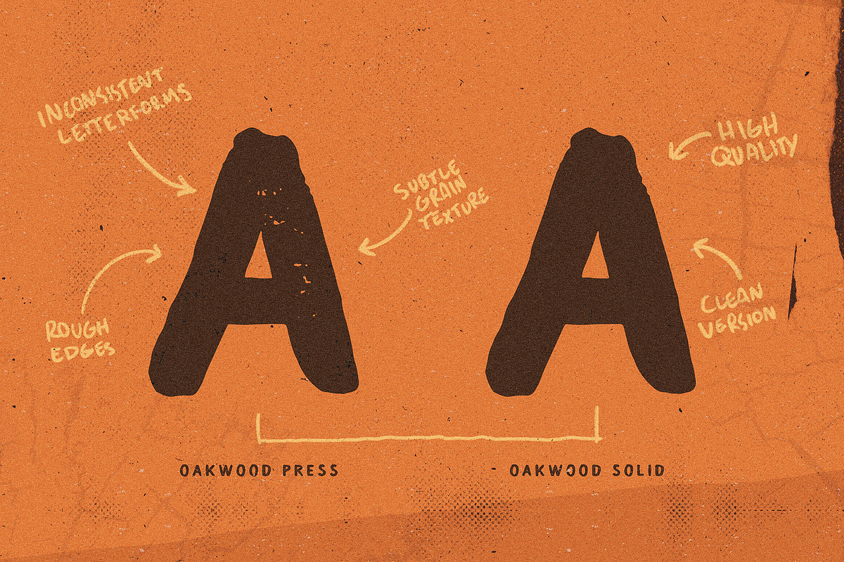 Oakwood Press Font preview 4