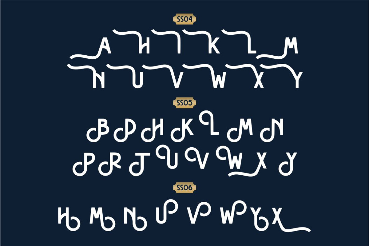 Hasthon - Vintage Font preview 8