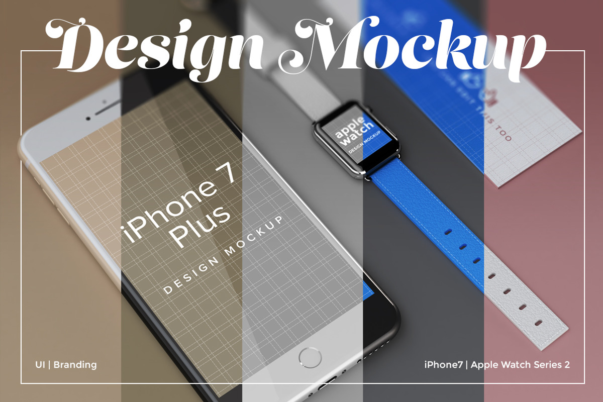 UI/Branding Design Mockup, a Product Mockup by illustrated
