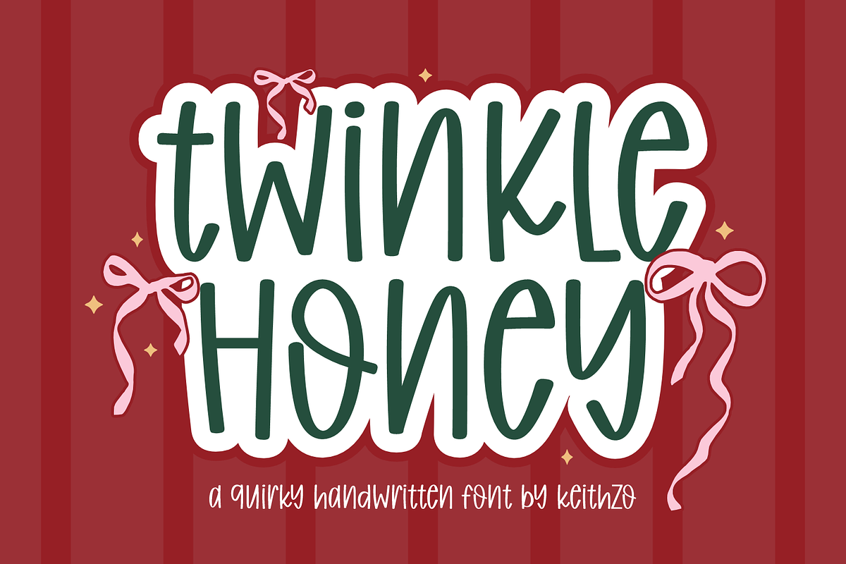 Twinkle Honey - Handwriting Font, a Handwritten Font by Keithzo (Photo 1 of 12)