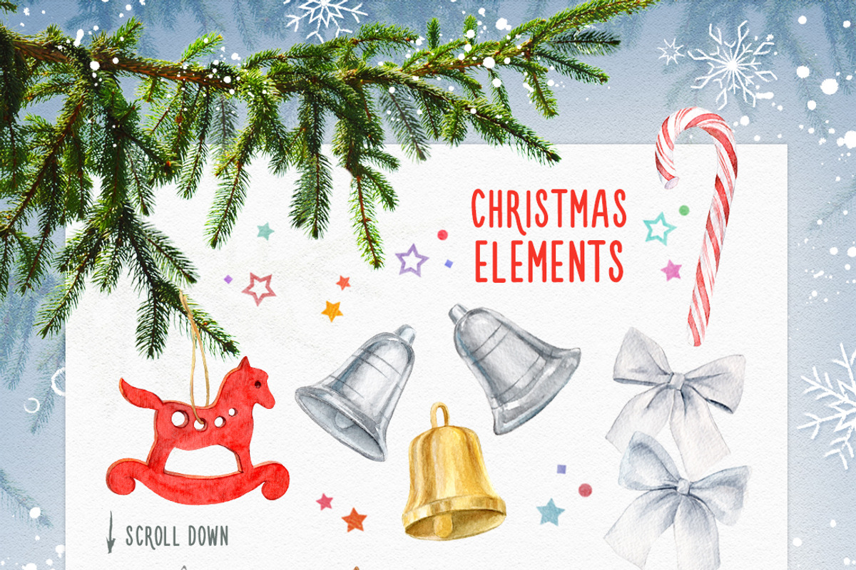 Christmas Illustrations Pack, a Decorative Illustration by LeiaSW (Photo 3 of 7)