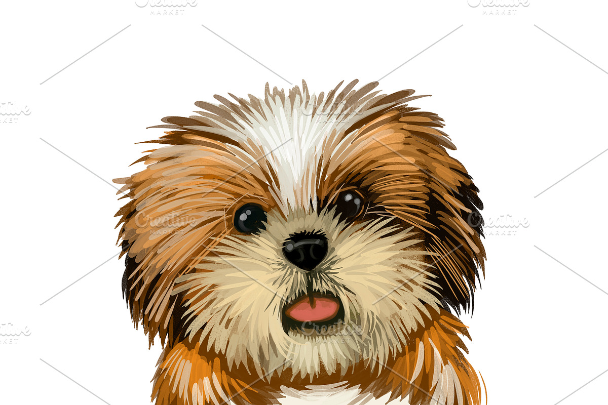 Puppies Dog Breeds Big Bundle 135Pcs, an Animal Illustration by Dneprstock (Photo 10 of 68)