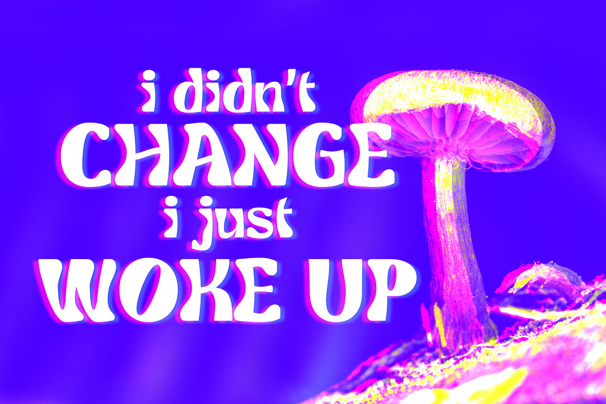 Lastone - Psychedelic Font, a Sans Serif Font by Drizy (Photo 7 of 10)
