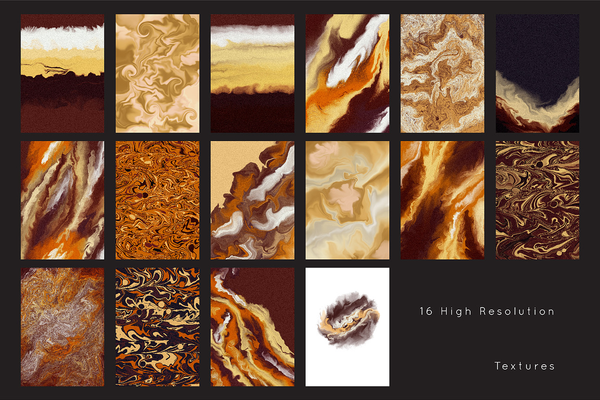 COFFEE ABSTRACT PATTERNS BUNDLE, a Texture Graphic by Creativemaker (Photo 18 of 21)