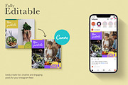 Chef Instagram Templates for Canva, a Social Media Template by Sakura Digitals (Thumbnail 2 of 5)