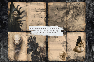 Gothic Junk Journal Printable Kit