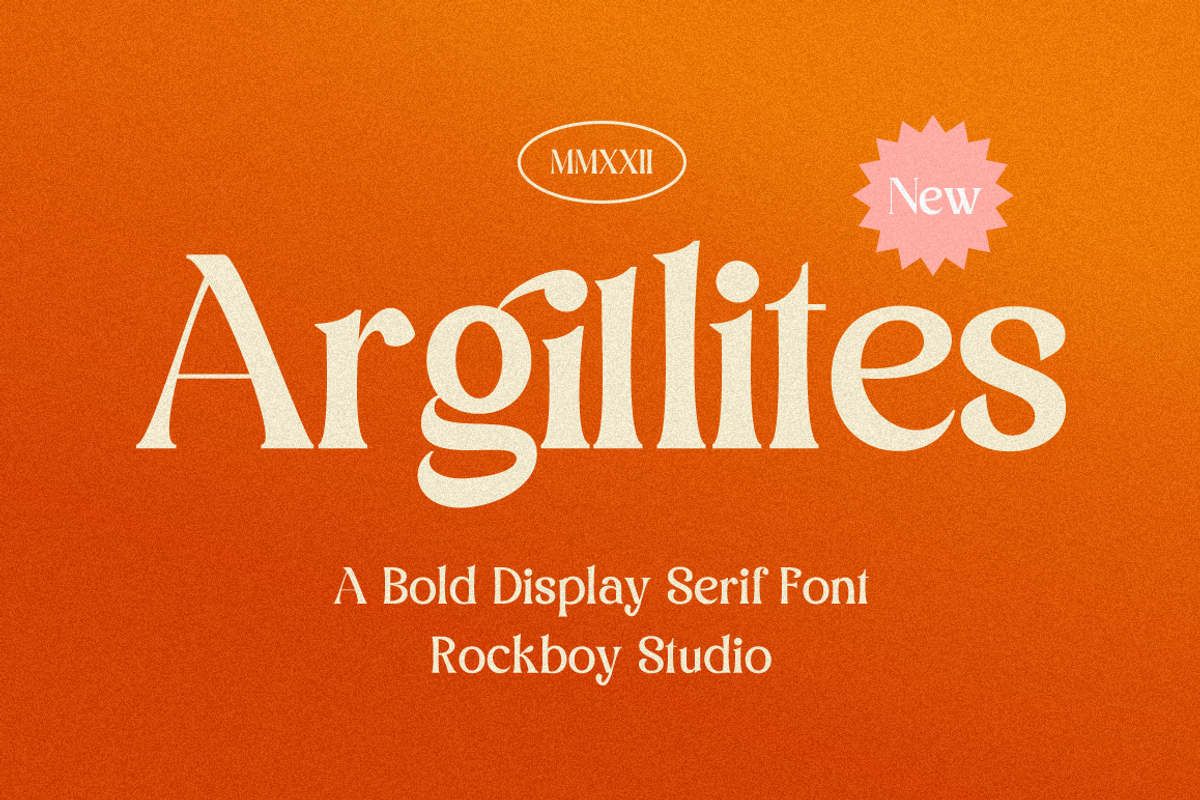 Argillites - Display Serif Font, a Serif Font by RockboyStd (Photo 1 of 12)
