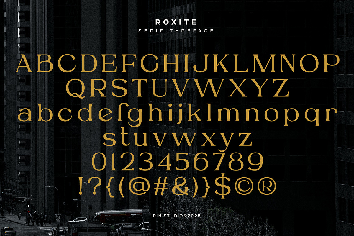 Roxite, a Serif Font by din-studio.com (Photo 3 of 16)