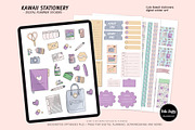 Kawaii Digital Planner Sticker Pack, a Stationery Template by Bella+Sophia Creative (Thumbnail 1 of 5)