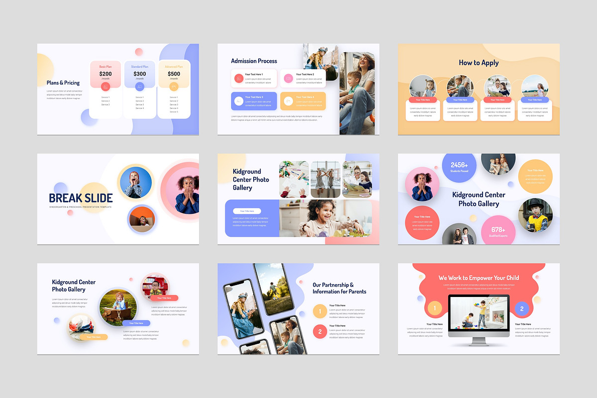 Kindergarten PowerPoint Template, a Presentation Template by Graphue (Photo 4 of 5)
