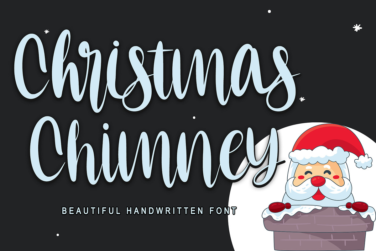 Christmas Chimney, a Script Font by Letterara (Photo 1 of 9)