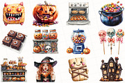 Halloween Trick or Treat Clipart, an Illustration by OK Design (Thumbnail 4 of 5)