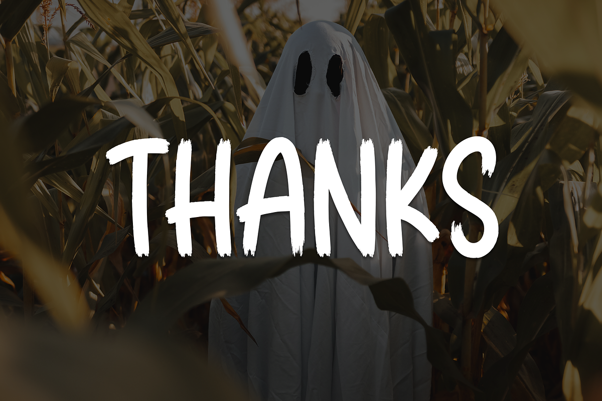 Summer Spooky | Script Font, a Script Font by Scratchones (Photo 7 of 8)