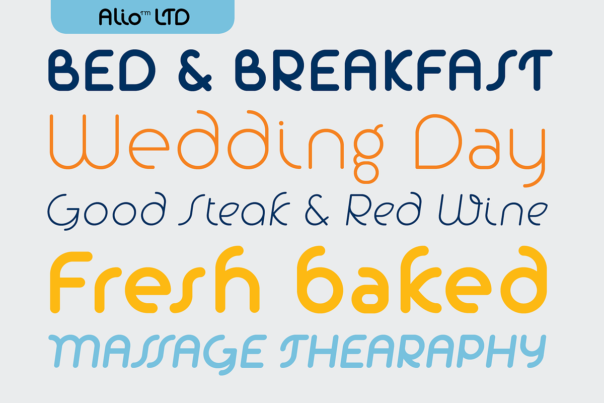 Alio LTD - Round Display Sans Serif preview 5