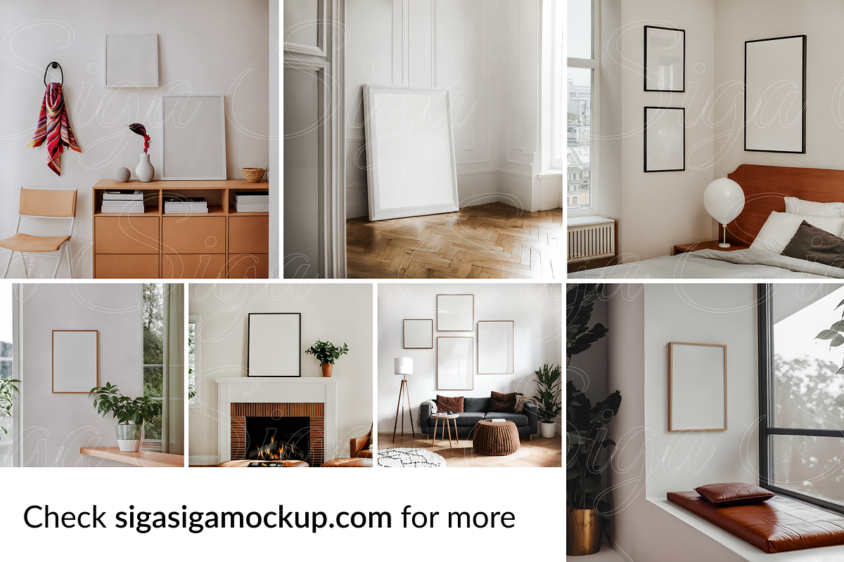 Poster Mockup SET London 6 PSD, a Poster Template by SigaSigaMockup (Photo 5 of 5)