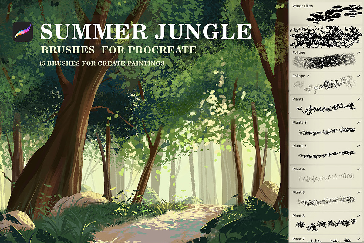 Procreate bundle brushes, a Brush Add-On by Spark Studio Brushes (Photo 4 of 19)