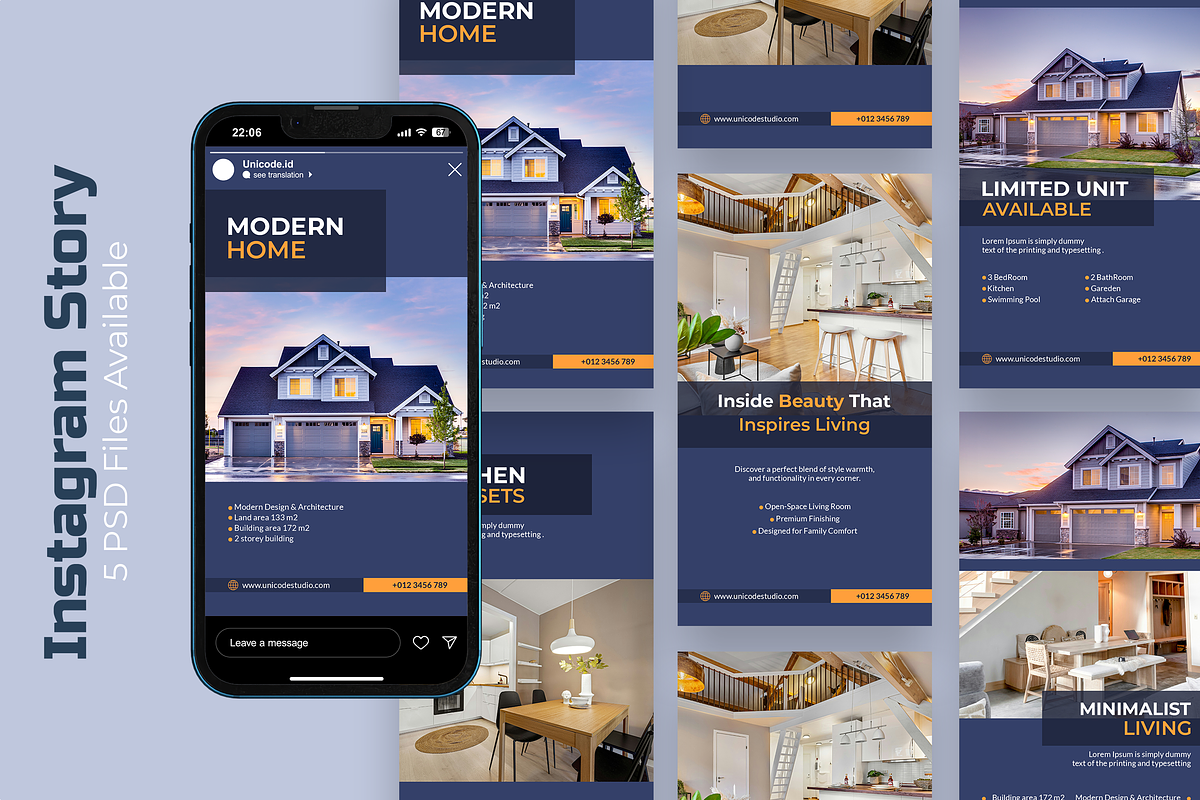 Modern Home Real Estate Instagram, a Social Media Template by UnicodeID (Photo 1 of 4)