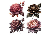 Watercolor Flowers clipart, an Illustration by Designworld (Thumbnail 4 of 6)