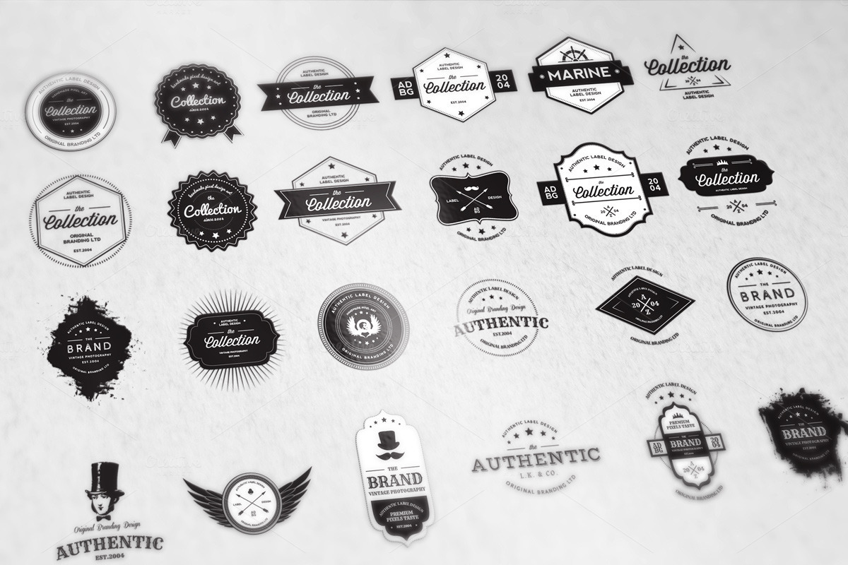 All Vintage Badges Bundle 90% OFF, a Branding & Logo Template by Elegrad Design Agency (Photo 2 of 5)