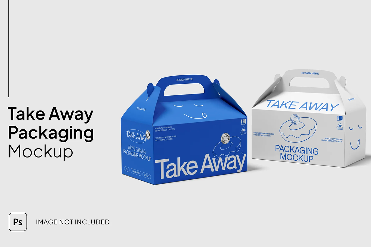 Takeaway Packaging Mockup, a Packaging Mockup by graphicsauce (Photo 1 of 4)