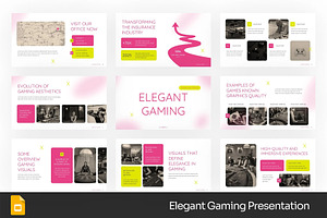 Elegant Gaming GSlides, PPoint, a Presentation Template by Fit-tee