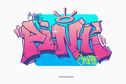 Enter Graffiti compilation, a Font by Rvq Type Foundry
