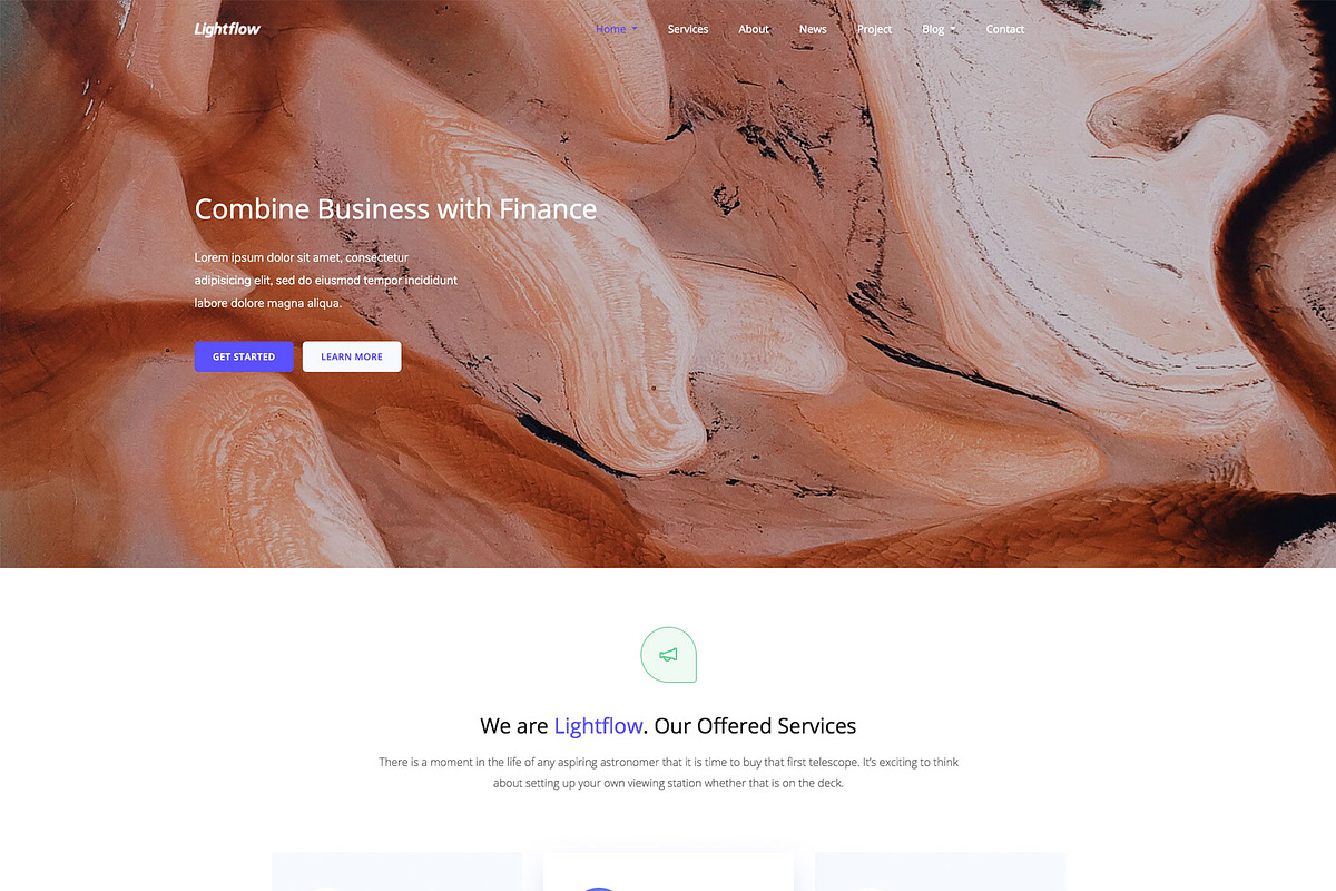 Lightflow - HTML5 Creative Agency, a Websites & App Template by PixelCoder (Photo 1 of 2)