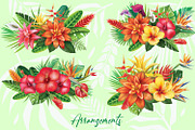 Tropical Flowers, an Illustration by ViktoriaARTprint (Thumbnail 4 of 10)