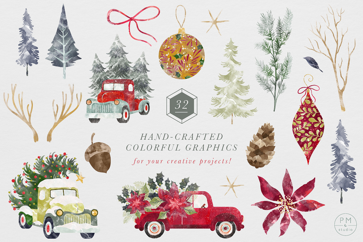 Rustic Winter Bundle, a Graphic by PetiteMarket (Photo 3 of 5)