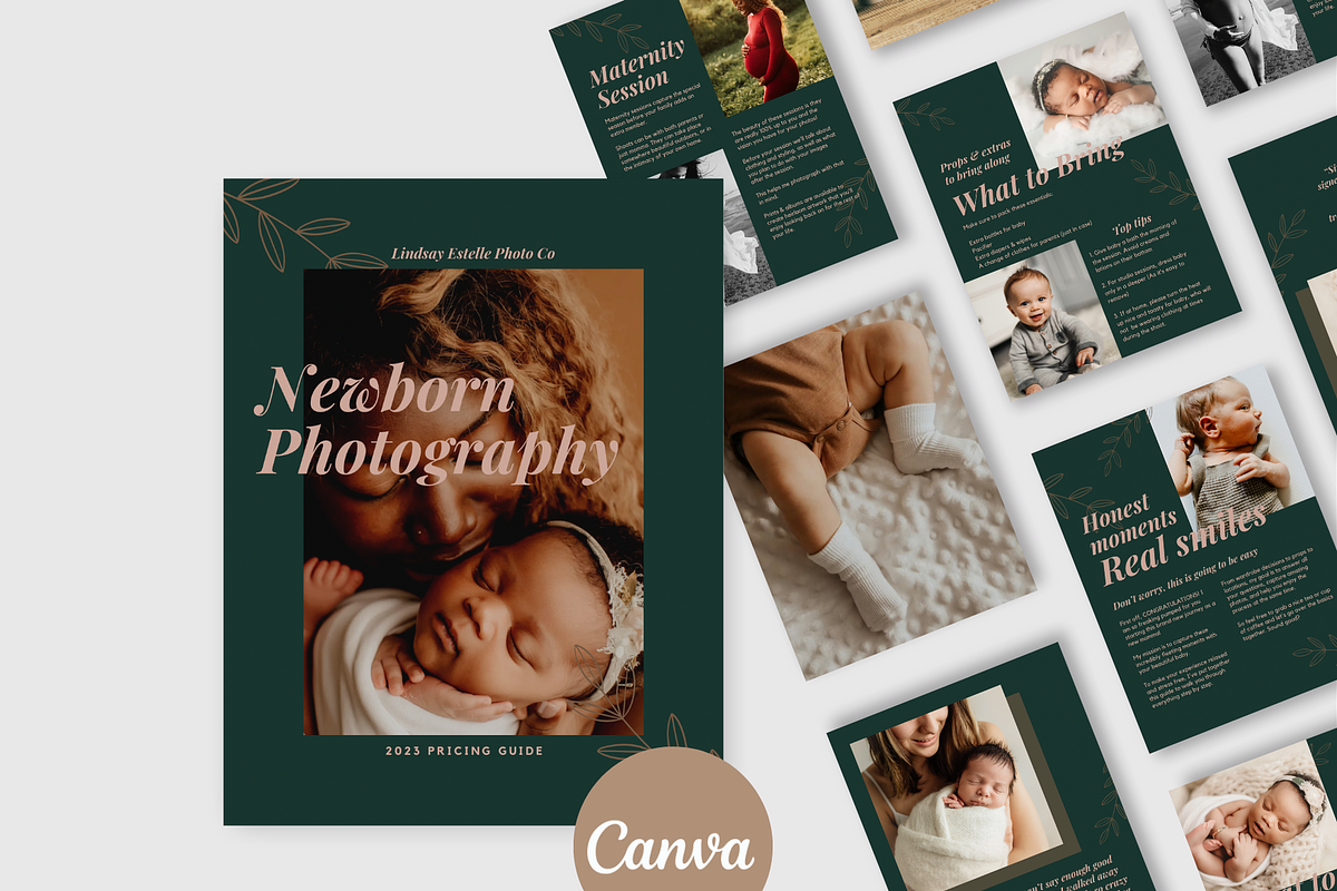 TEAL Newborn Photography Guide, a Magazine Template by Signature Edits (Photo 1 of 11)