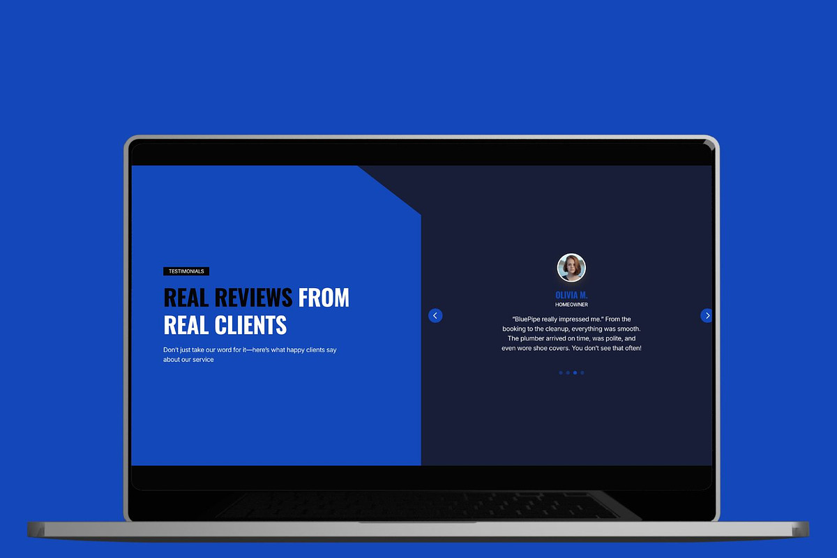 BluePipe - Plumbing Services Framer, an UI Kit Template by Frameko (Photo 2 of 4)