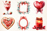 Red Mother's Day Sublimation Clipart, an Illustration by Libby Wishes (Thumbnail 6 of 7)