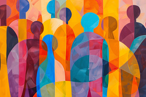 Abstract vision of people, a Person Photo by MistyDay