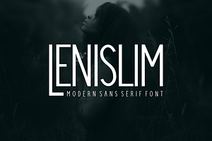 Lenislim - Font, a Sans Serif Font by artchiles_design