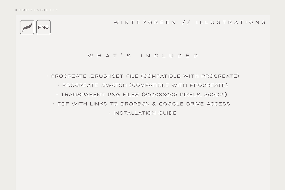 Wintergreen Design Set, a Brush Add-On by SorrDesign (Photo 3 of 3)