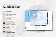 A3 Landscape Calendar 2027 Template, a Stationery Template by MstArtwork (Thumbnail 2 of 5)