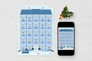 Christmas Advent Calendar Design, a Poster Template by BrandPacks (Thumbnail 2 of 5)