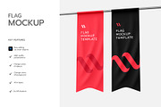 Hanging Flag Banner Mockup Set, an Advertising Mockup by graphypix (Thumbnail 2 of 4)