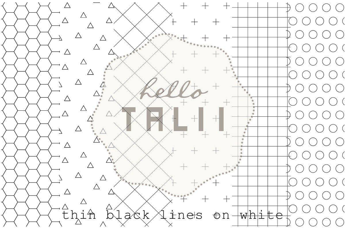 Minimal Black and White Overlays, a Pattern Graphic by Hello Talii (Photo 3 of 4)
