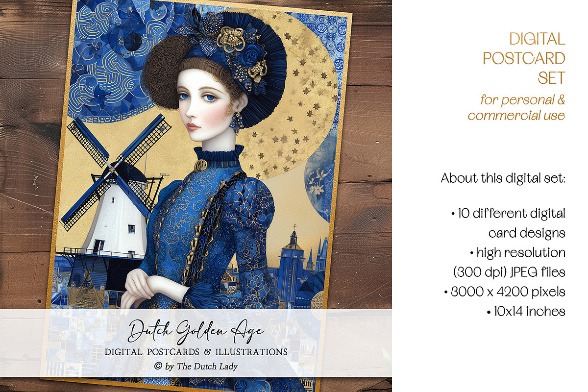 Dutch Golden Age Art Illustrations, a Decorative Illustration by The Dutch Lady Designs (Photo 4 of 7)