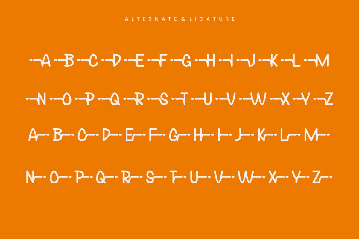 Argeno - Paint Font, a Sans Serif Font by QR Design Studio (Photo 6 of 7)