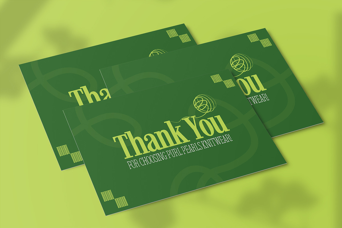 Knitwear Greeting - Thank You Card, a Card Template by VUNIRA (Photo 3 of 3)