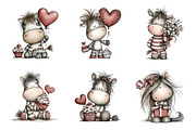 Whimsical Mother's Day Horse Clipart, an Illustration by SinaCreation (Thumbnail 2 of 8)