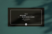 Clean Resume with Business Card, a Resume Template by AyshaCanvas (Thumbnail 2 of 7)